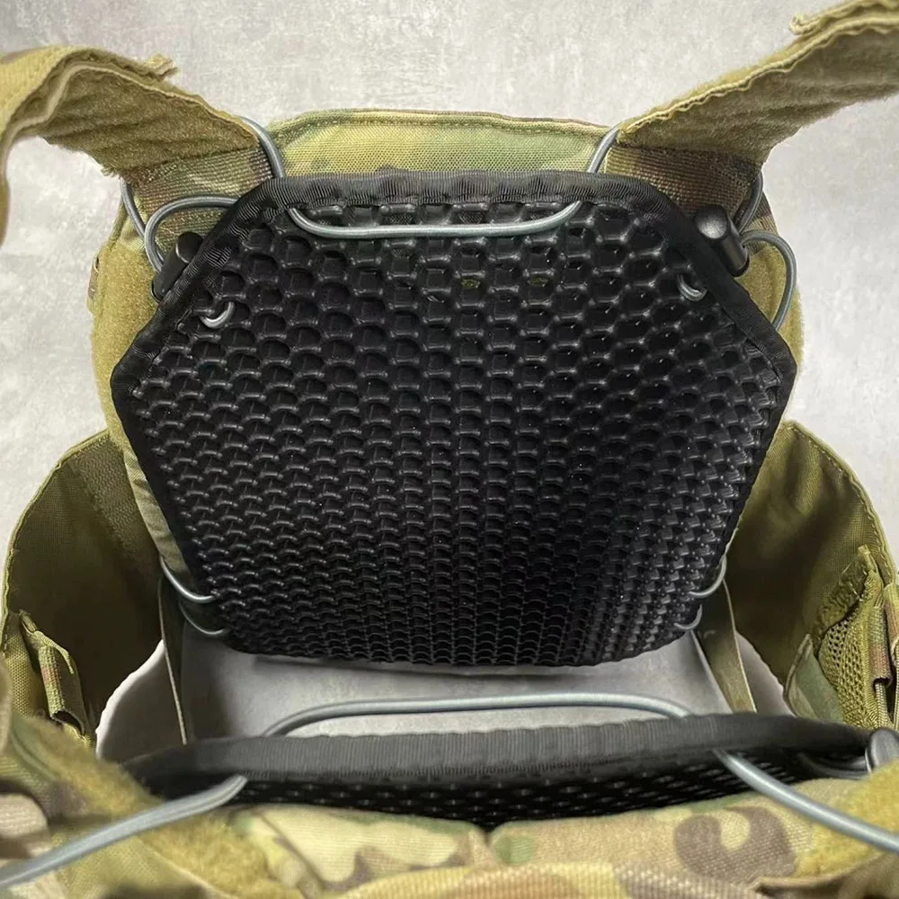 1 par de almohadillas de refrigeración transpirables con forro de cojín no inflable, almohadilla de disipación de calor para chalecos tácticos, mochilas - imagen 4