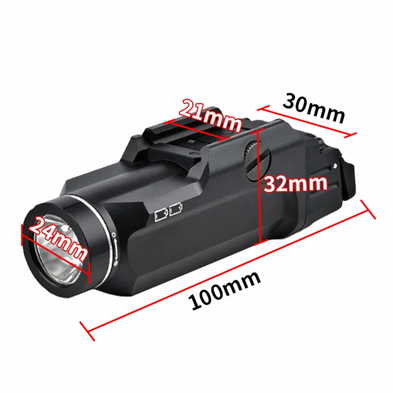 TR-9 Falshlight Scout pistola luz Glock 19 17 pistola Airsoft accesorios arma caza militar TLR9 para riel de 20mm WADSN táctico - imagen 5