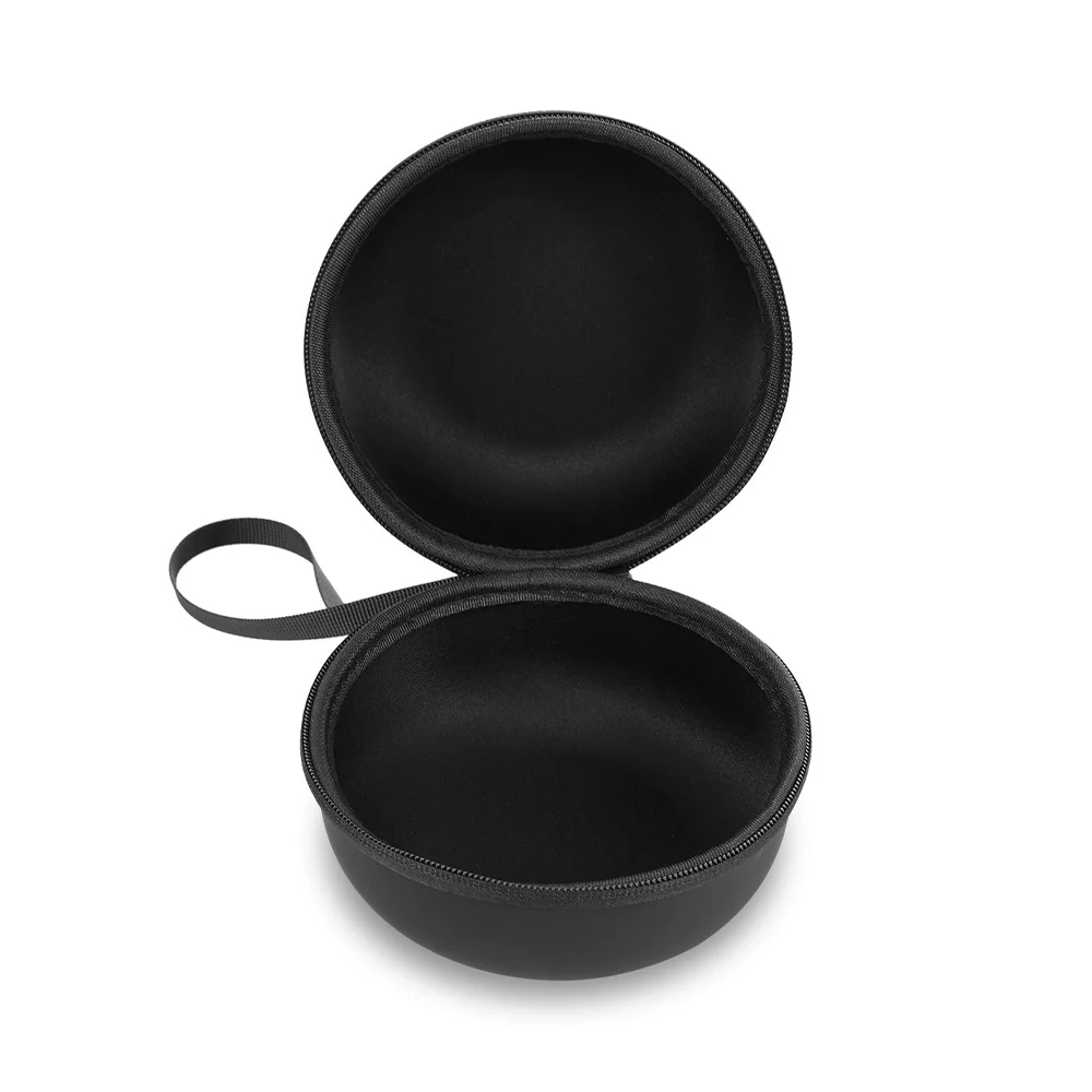 Vista lateral de la funda protectora para auriculares plegables