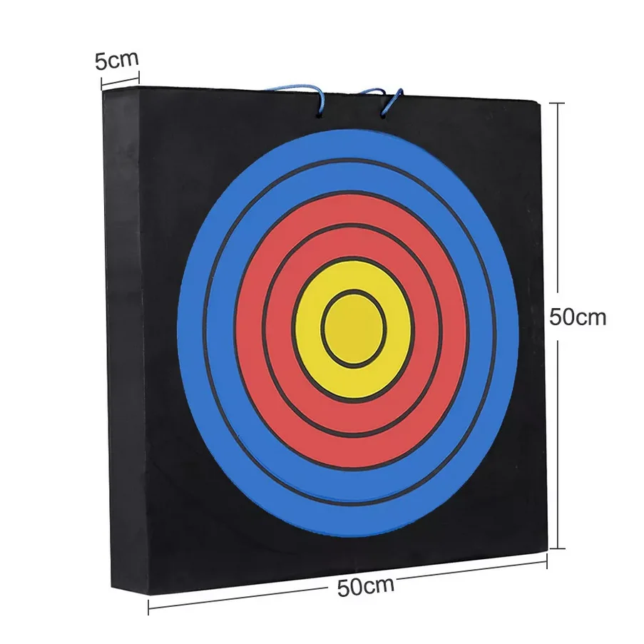 Alcance de flecha de tiro con arco de espuma EVA de alta densidad portátil para práctica de caza con arco 50*50*5cm - imagen 3