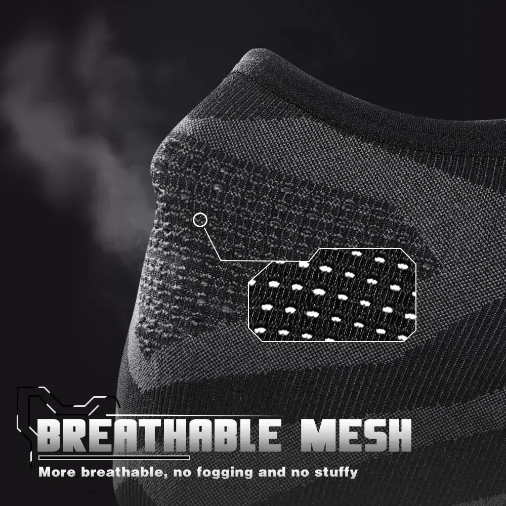 Pasamontañas cálido para invierno, máscara facial para ciclismo a prueba de viento, gorra transpirable para deportes, esquí, bicicleta, correr, calentador de cuello, forro para casco - imagen 4