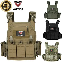 Chaleco táctico portaplacas ajustable para airsoft y caza