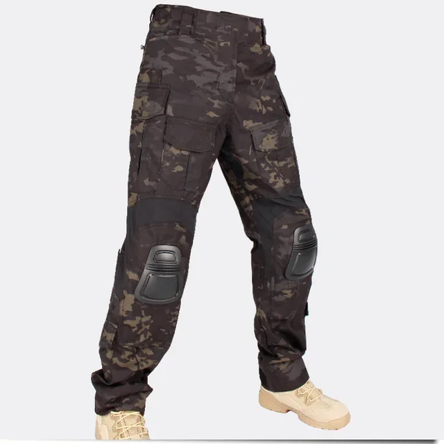 WOLF ENEMY G3 pantalones de combate con rodilleras, pantalones tácticos Airsoft, MultiCam, negro, CP, azul, Gen3, camuflaje de caza militar - imagen 4