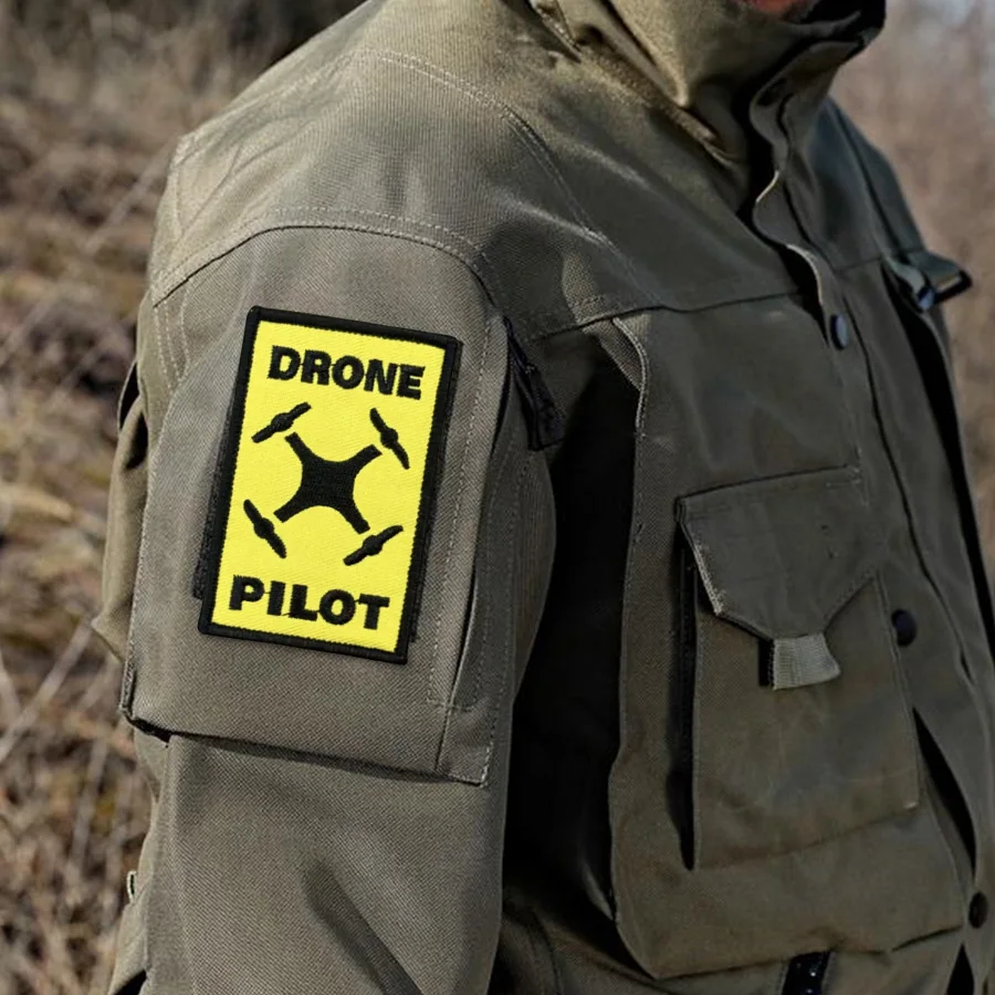 Parche táctico DRONE PILOT Morale, parches de gancho y bucle, insignia militar, pegatinas para mochila, brazalete, aplique para casco - imagen 5