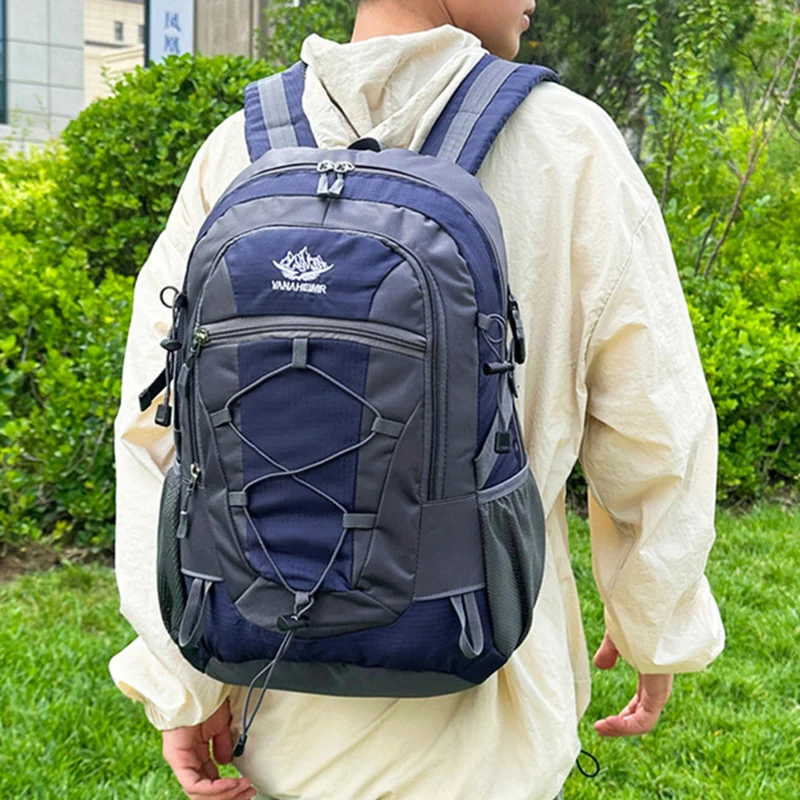 Bolsa de Montañismo de 35L, mochila impermeable para deportes al aire libre, mochila de escalada, viaje, Camping, senderismo, mochila grande de fin de semana escolar - imagen 3