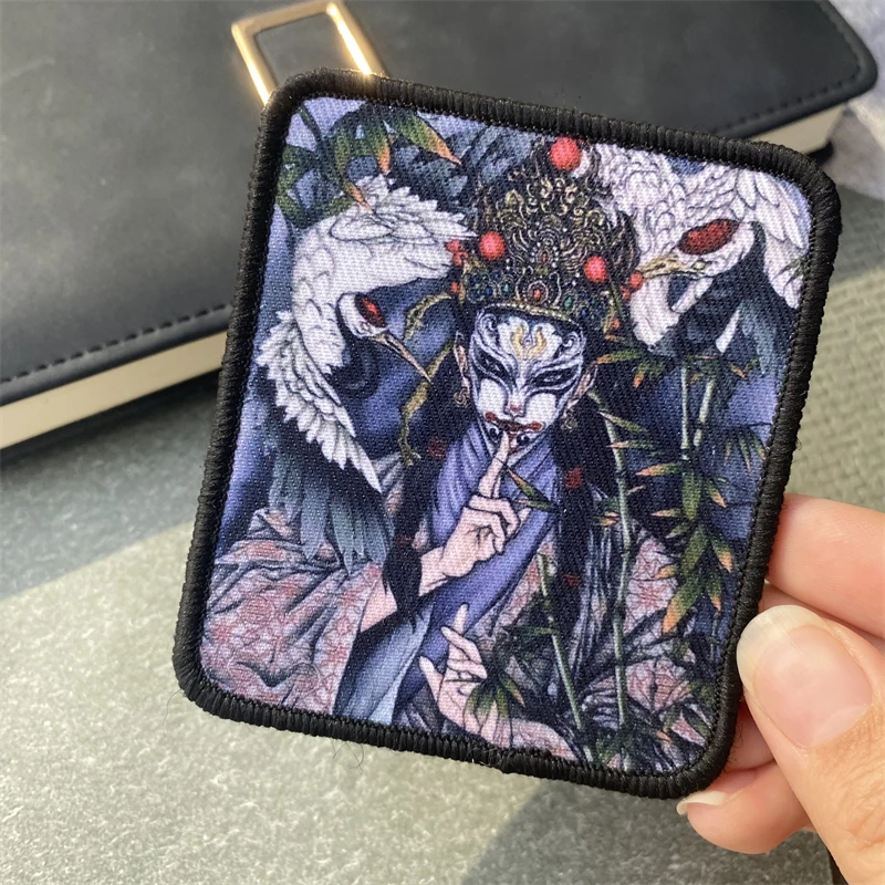 Insignia de moral de hadas Tonghe, parche impreso, brazalete táctico militar con gancho y bucle, mochila, sombrero, accesorios DIY, pegatinas - imagen 3