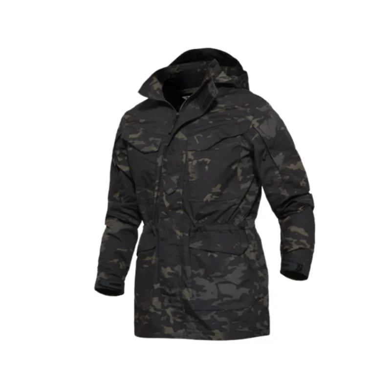 Chaqueta de campo M65 y multibolsillos cortavientos impermeable senderismo caza chaquetas de otoño para hombre cortavientos - imagen 5