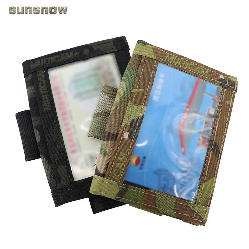 Estuche táctico para tarjetas de identificación, cordón para el cuello y organizador de tarjetas de crédito, monedero de cambio, soporte para billetera de identificación - imagen 5