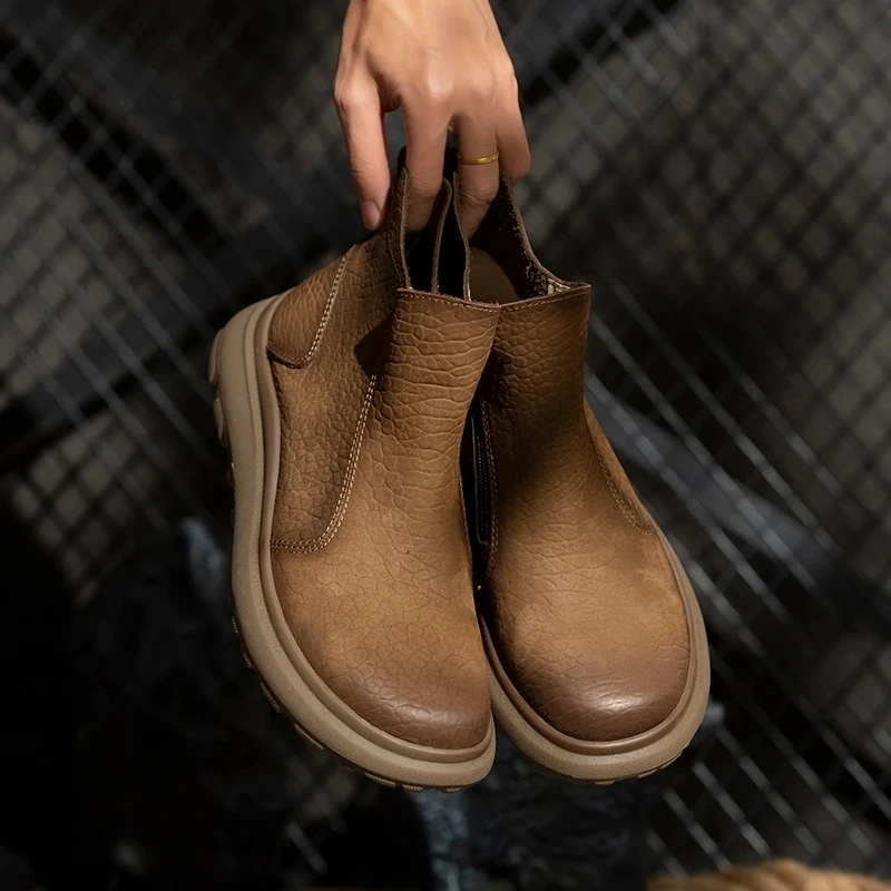 KOWM-zapatos de senderismo impermeables para hombre, botas de nieve para deportes al aire libre, caza, senderismo, zapatillas de viaje informales, botas tácticas de escalada - imagen 5