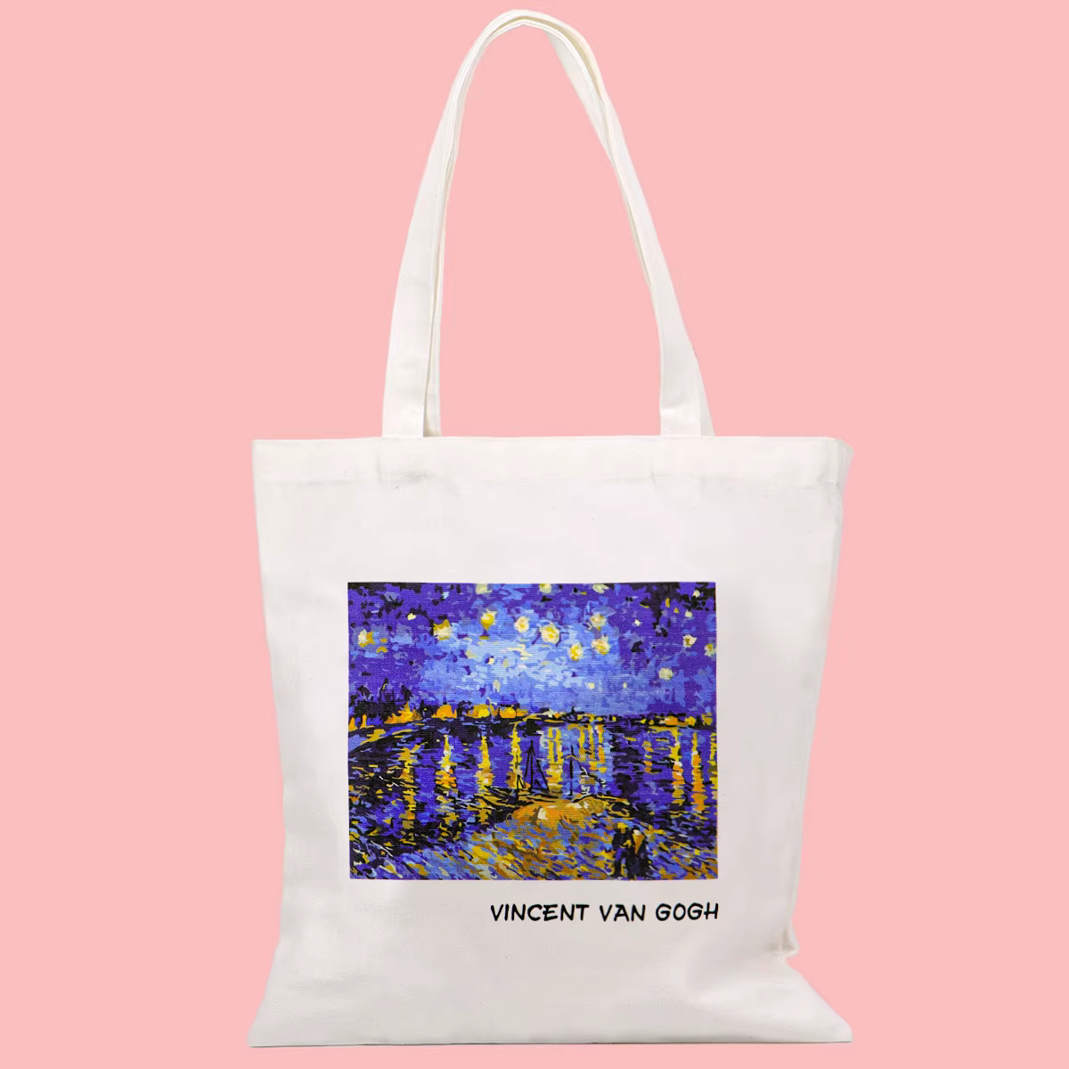 Van Gogh bolso lona resistente plegable organizador portátil - imagen 4