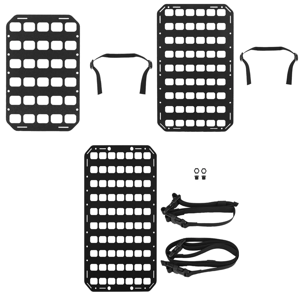 Panel táctico rígido MOLLE para coche, estante de almacenamiento de exhibición para asiento trasero de vehículo, accesorios de pistola para pared, bolsa de coche, soporte de engranaje