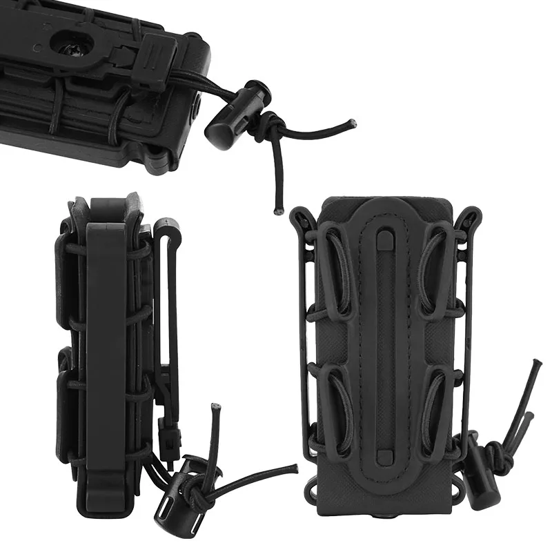 Funda táctica para pistola Mag, 9mm, carcasa suave, soporte para revista de caza, tiro Airsoft con Clip Molle y Clip para cinturón - imagen 3