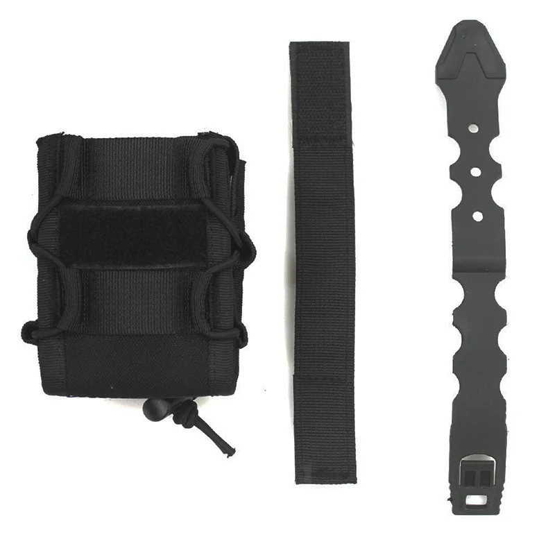 Esposas de nailon Molle portátiles, marco de esposas Universal con parte superior abierta, riñonera, soporte para puños, accesorios de policía - imagen 5