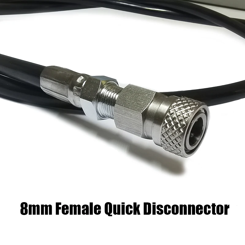 Manguera de carga HPA, extensión de tubo de microlínea larga, látigo de relleno remoto, extremo hembra y macho, Desconector Rápido de 8mm, nuevo - imagen 3