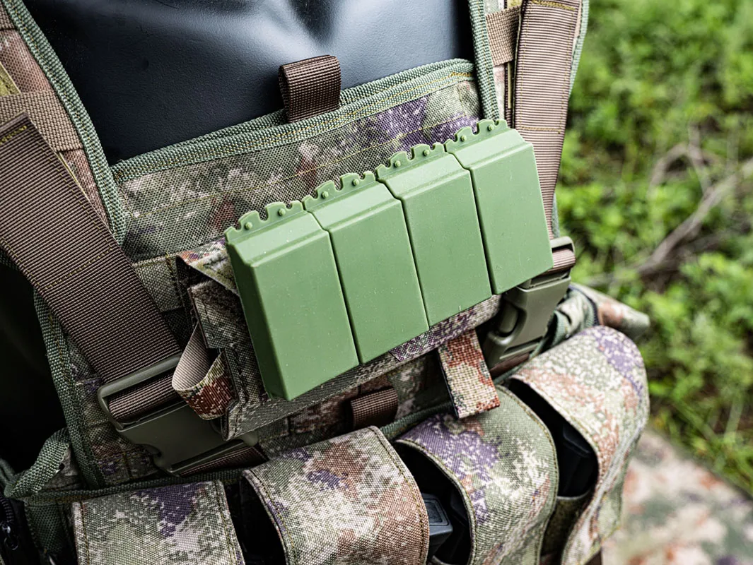 Paintball Airsoft DIY modelo de armadura reactiva de gancho y bucle pintable, hecho de material de goma - imagen 3