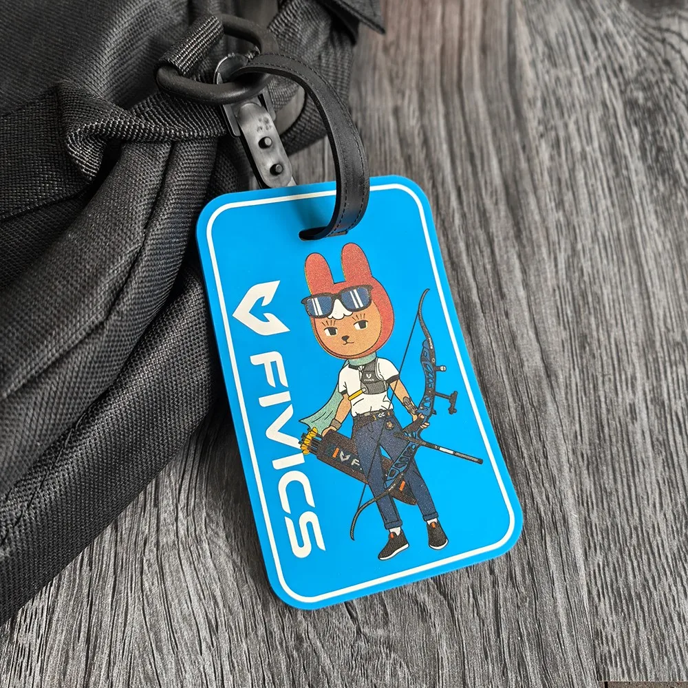 Llavero creativo con colgante de tiro con arco, etiquetas de equipaje divertidas para equipaje de viaje, regalo único de tiro con arco, accesorio identificador de bolsa portátil - imagen 5