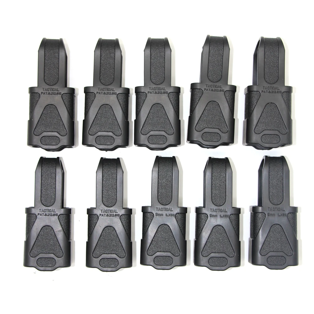 Cinta de marcador con Clip para bolsa de revistas, accesorios de caza, banda de marcado de revistas, cubierta de goma de identificación de combate, 10 piezas, 9mm - imagen 2