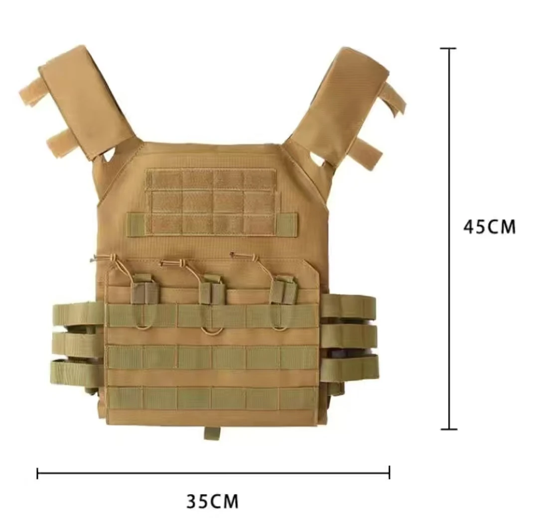 Chaleco táctico impermeable para exteriores, armadura corporal ligera JPC Molle, portador de placa, caza, juego CS, equipo de seguridad para la jungla - imagen 3