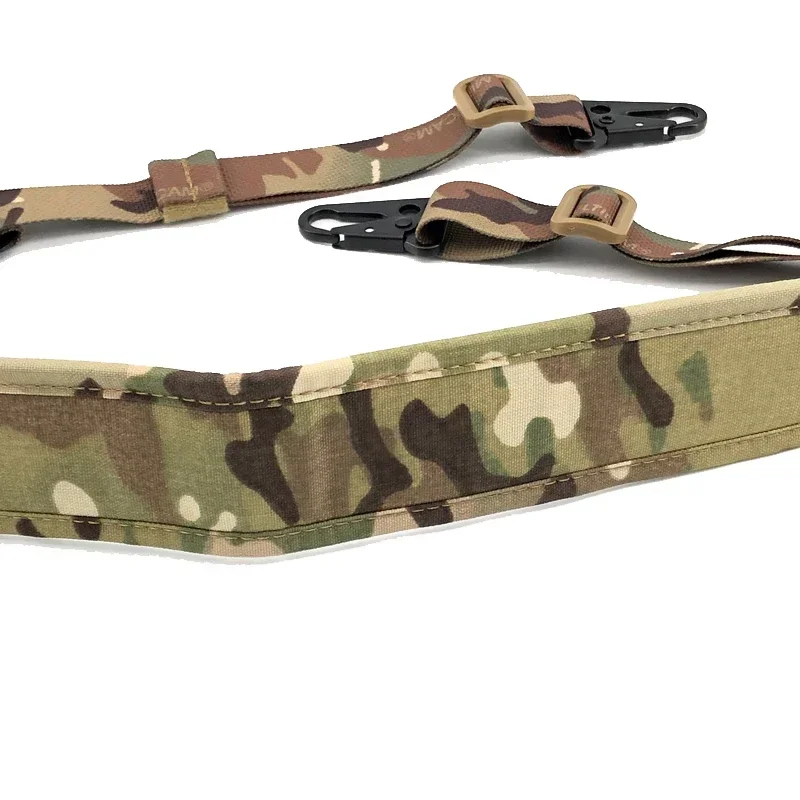 Eslinga para Rifle táctico, correa Modular para caza y combate, Multicam extraíble, 2 puntos/1 punto, 2,25 ", accesorios para Rifle acolchado - imagen 4