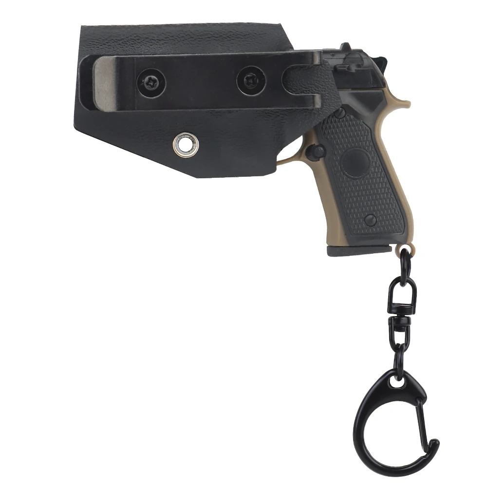 Llavero M92 con funda Kydex 1:4, modelo decorativo con forma de pistola reducida, regalo de cumpleaños, caza, novedad de 2022 - imagen 3