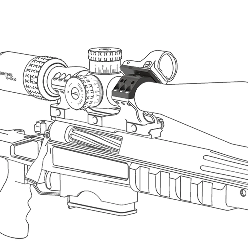 Kit de montaje de montaje X-ACCU de óptica vectorial de 30 mm con 4 orificios - imagen 3
