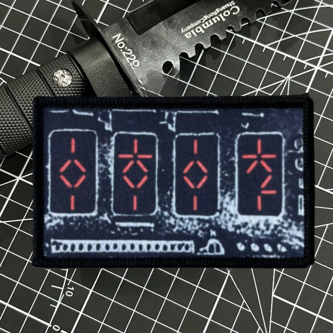 "Dispositivo de extracción automática de película PREDATOR", parche de insignia de moral, brazalete militar táctico, gancho y bucle, accesorios para mochila, pegatina - imagen 4