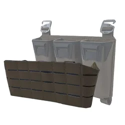 Placa táctica MOLLE para tarjetero Triple Mag - capa expandible
