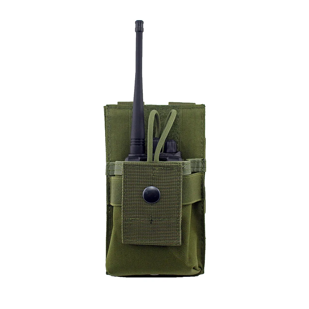 Bolsa de Radio táctica 1000D para Walkie Talkie, soporte para teléfono, cinturón de cintura de caza, EDC, Molle