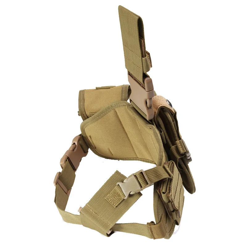 Funda de cuero de nailon 600D, equipo de caza, entrenamiento de tiro, mallas para mano derecha, adecuado para cualquier tipo de pistola - imagen 3