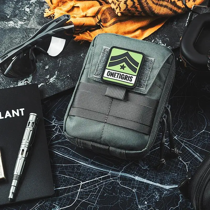 ONETIGRIS-bolsas MOLLE, organizador táctico, bolsillos médicos, dispositivo EDC, botiquín de primeros auxilios, bolsa emergente para tratamiento de acampada - imagen 2