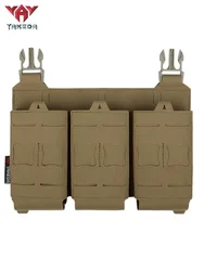 YAKEDA-bolsa táctica para revistas, bolsa Triple Molle Mag Airsoft AK 7,62/5,56mm M4 Ar, accesorios de caza para Rifle, funda Mag