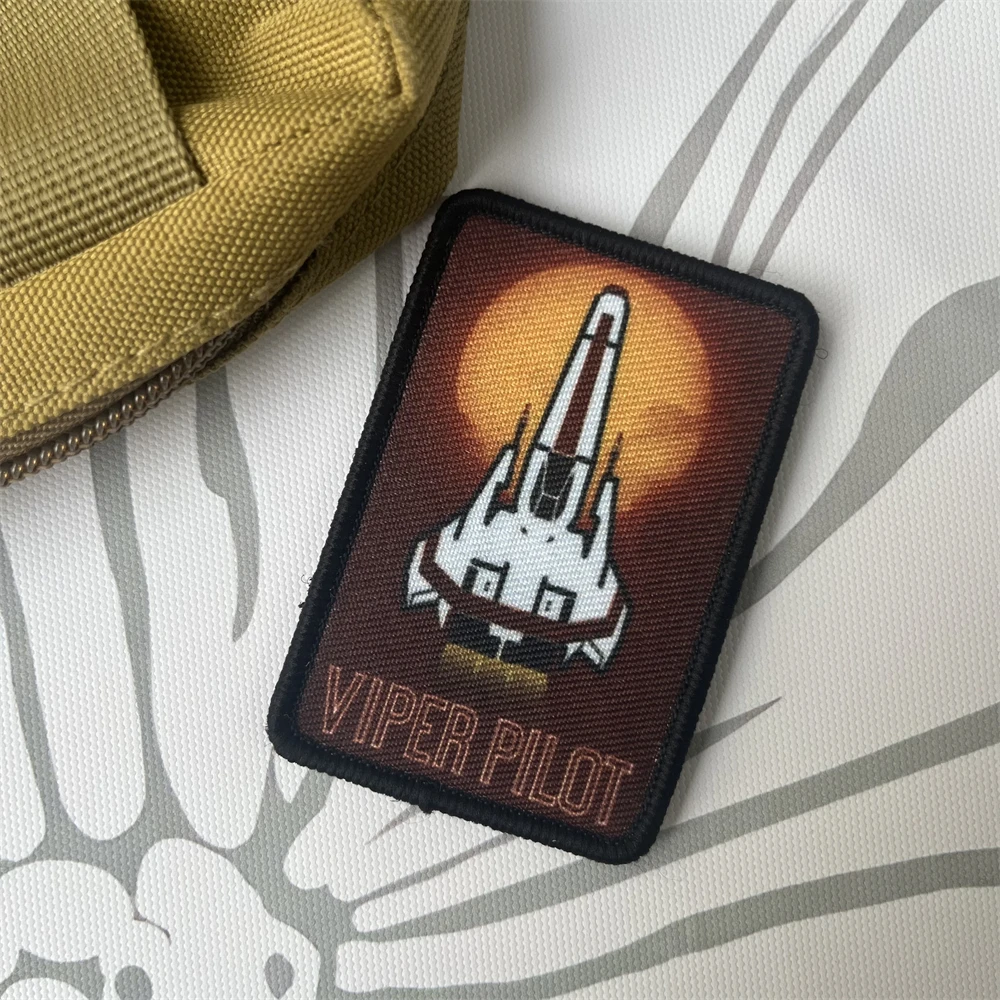 Parches tácticos de moral VIPER PLILOT para ropa, parche de gancho y bucle impreso, pegatina para mochila militar - imagen 3