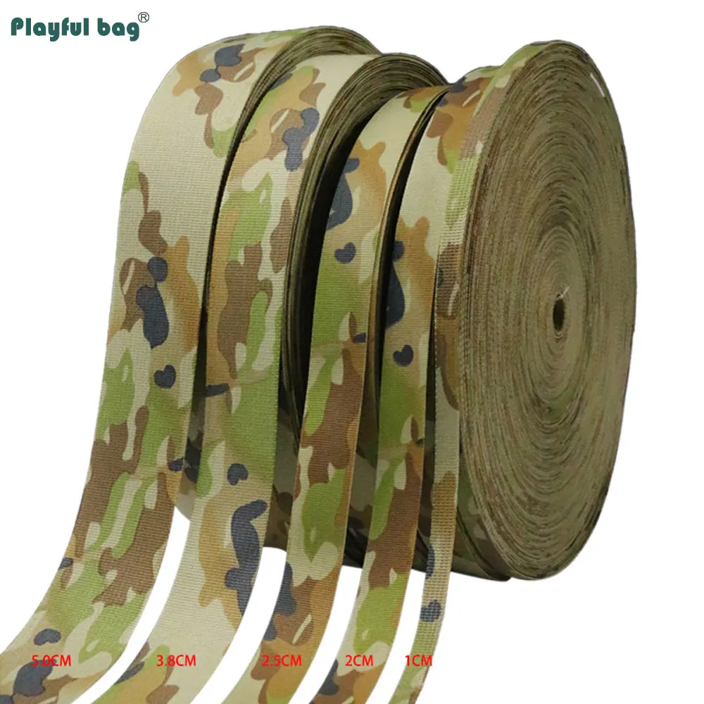 Nueva correas estampadas de nailon de camuflaje australiano, retardante de llama, antiinfrarrojos, equipo táctico DIY, correas CAMO NA89 - imagen 5