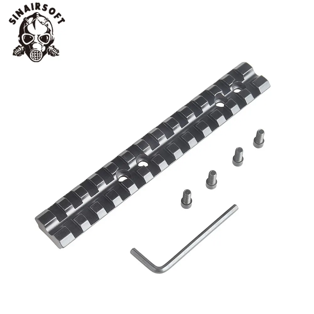 Adaptador Weaver Picatinny de 21mm con 4 agujeros y 13 ranuras, soporte para mira de Rifle para Mossberg modelo 500, accesorios de caza