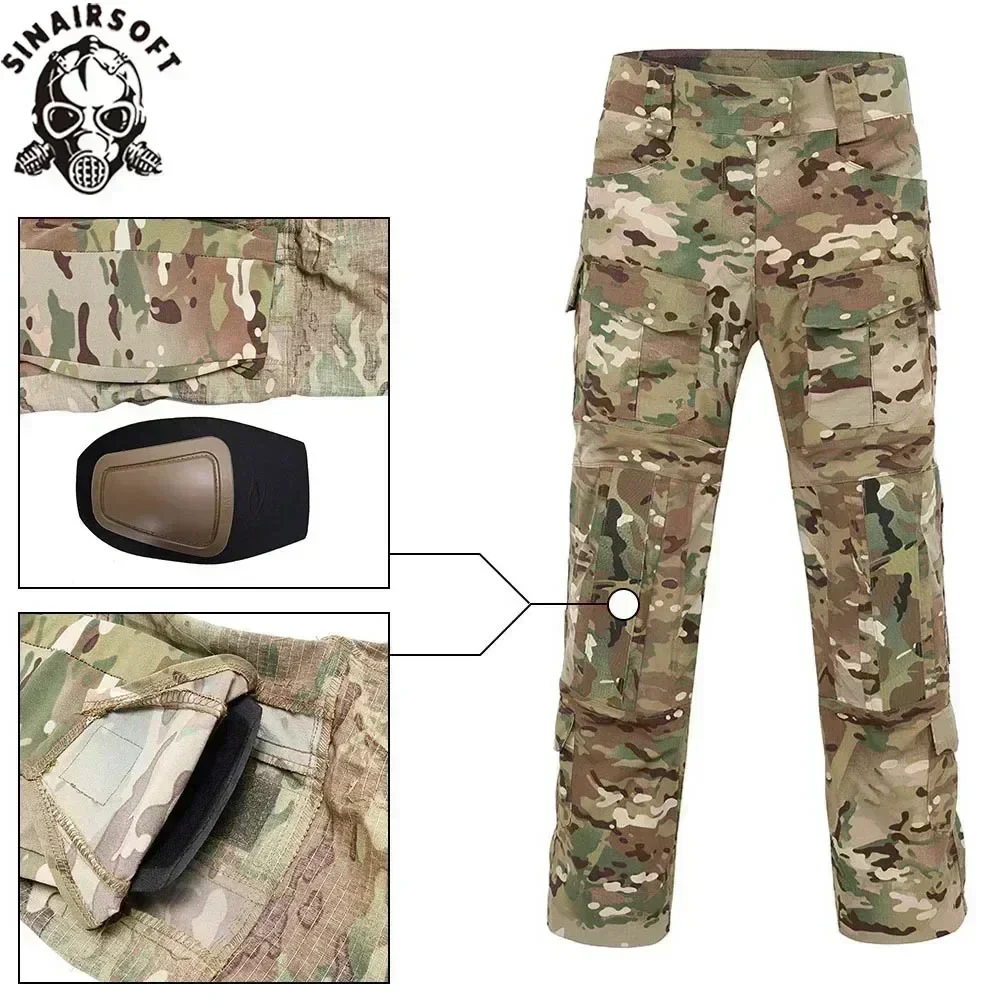 Pantalón Cargo Gen2 impermeable, pantalones tácticos para hombre, nuevos pantalones de combate de entrenamiento, pantalones multibolsillos resistentes al desgaste para hombre, senderismo al aire libre - imagen 5