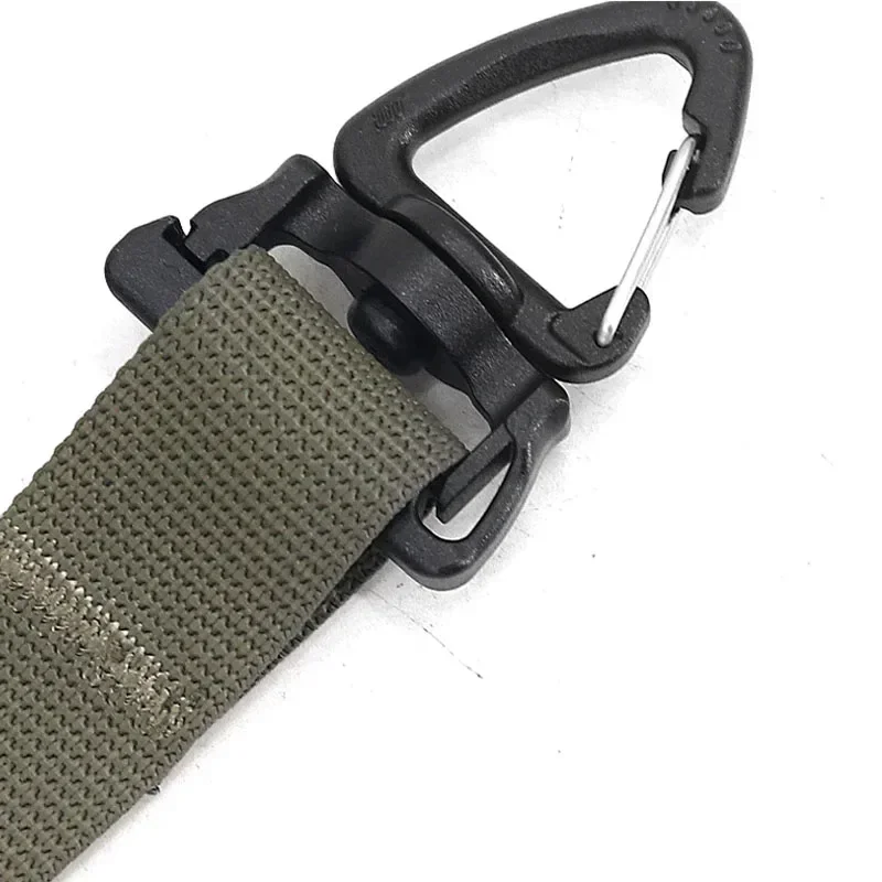 Gancho triangular QA de seguridad, hebilla de sujetadores de repuesto de liberación rápida, ganchos giratorios, hebilla de anillo en D táctico - imagen 4