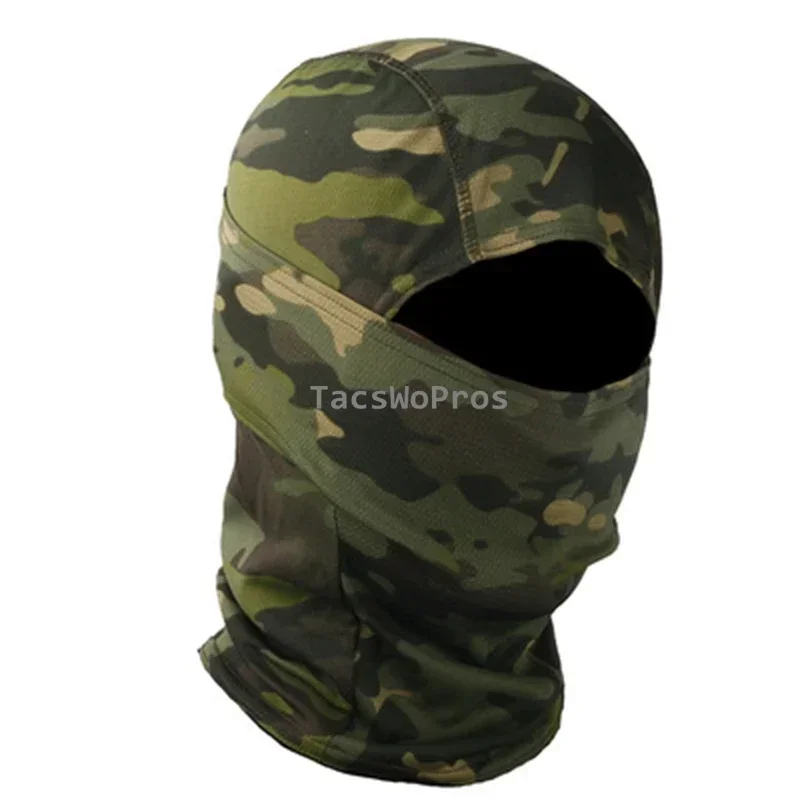 Pasamontañas táctico de camuflaje, bufanda de cara completa, máscara para senderismo, ciclismo, caza, cubierta, máscaras Cs de tiro Airsoft - imagen 3