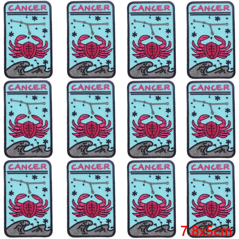 Parche termoadhesivo de doce constelaciones para planchar en la ropa, 10 unidades por lote - imagen 4