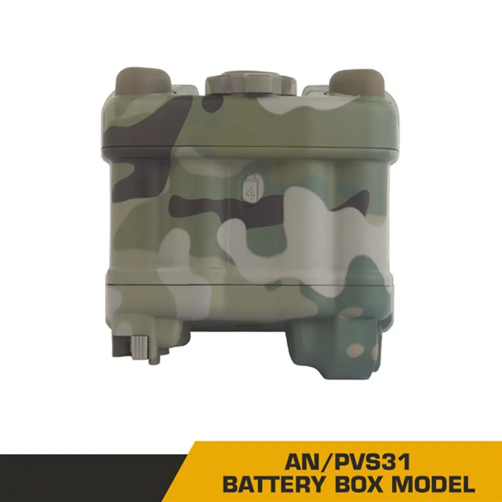 Casco táctico NVG AN/PVS-31, caja de batería, modelo simulado, sin función, material de nailon - imagen 2