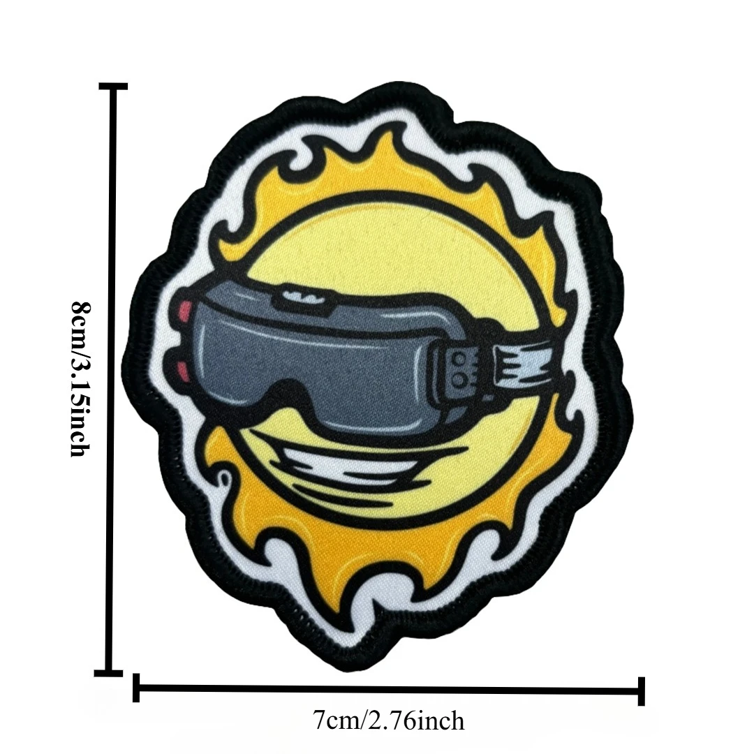 Parche táctico moral "el operador Solar", insignia militar, pegatinas para mochila, brazalete con gancho y bucle para el sol, aplique para casco - imagen 4