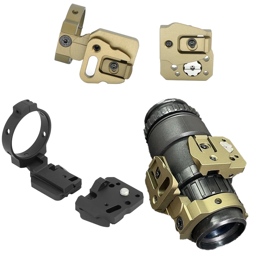 Juego de zapatos obros de montaje táctico NVG, brazos de Pvs-14 de cola de milano aptos para puente Universal Kvc, soporte Monocular o Binocular