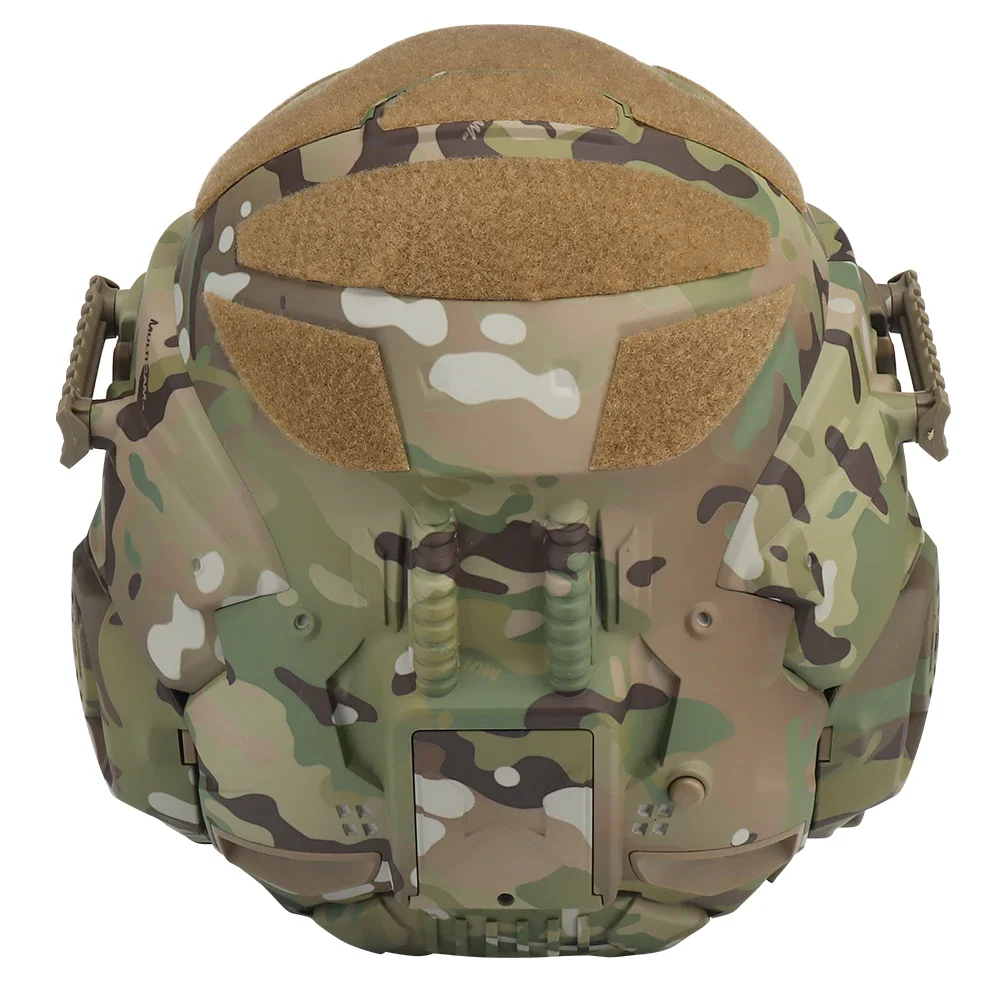 Casco táctico de Airsoft incorporado, casco de asalto con ventilador antivaho, máscara extraíble, equipo de protección para Paintball - imagen 5