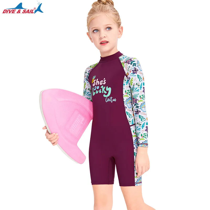 Traje de baño de neopreno para niños y niñas, traje de buceo de manga larga de 1mm, secado rápido, 2023 - imagen 2