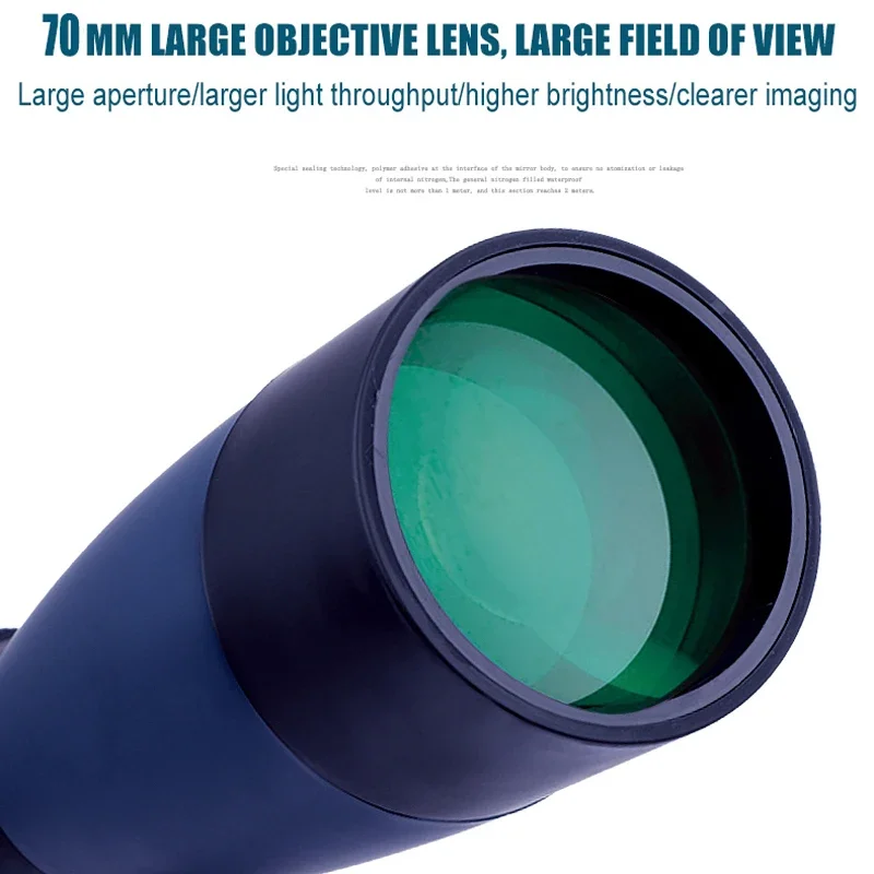 25-75x70 / 20-60X60 telescopio Monocular con prisma BAK7 resistente al agua para disparar al objetivo observación de aves campamento al aire libre - imagen 5