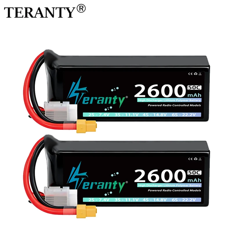 Teranty batería LiPo 4S 2600mAh 50C/100C con XT60 para RC - imagen 4