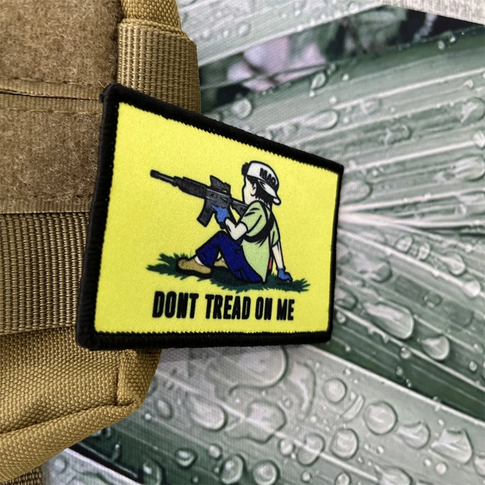 Don't Tread on Me Tony Rittenhouse Tactical Airsoft 571 parches, insignia de moral militar, pegatinas impresas de gancho y bucle para mochila - imagen 2