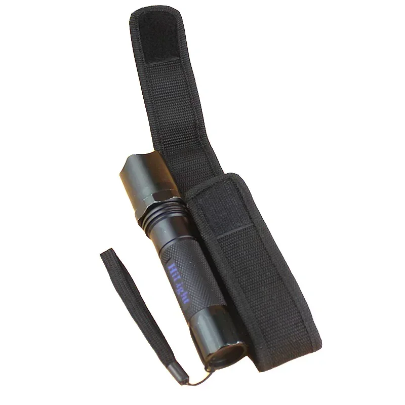 Funda para linterna táctica, riñonera, bolsa para antorcha, accesorios de nailon para caza y acampada, bolsillo - imagen 4