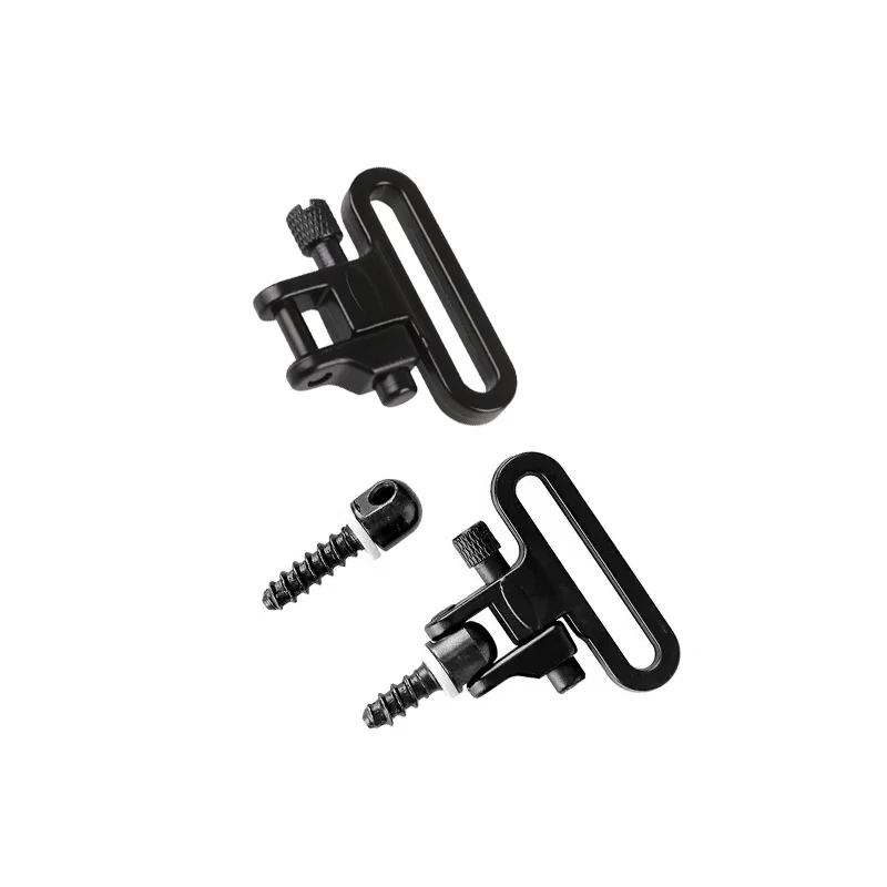 Accesorios universales de eslinga tradicional de dos puntos con tres cerraduras, 2 uds. De giratorios y 2 uds. De tornillos de madera, accesorios tácticos de caza - imagen 3