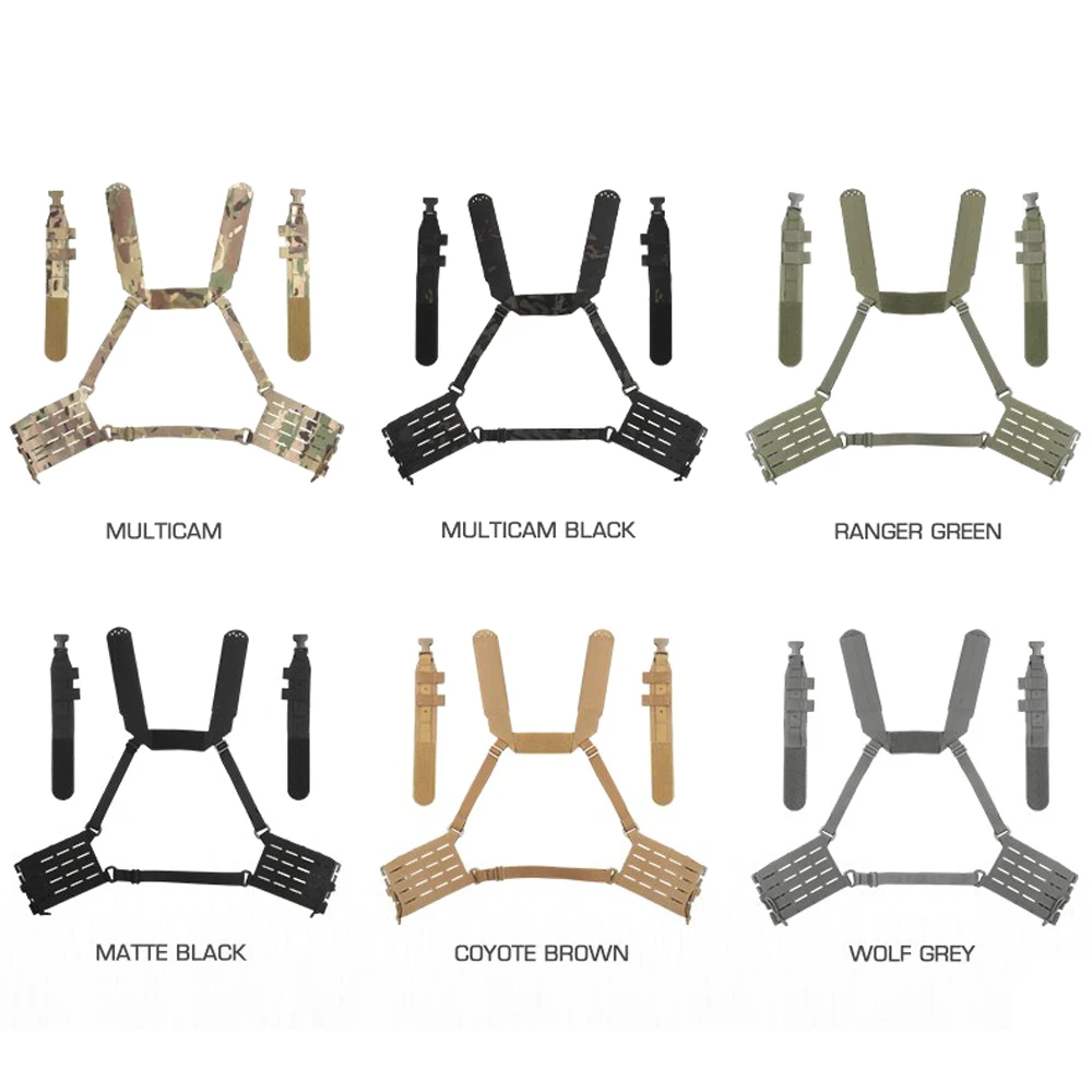 Arco versátil QRS tipo H Mini arnés anillo para el pecho correa de cintura y bolsas magnéticas multiusos portador de placa Molle Clip M4 AR15 - imagen 3