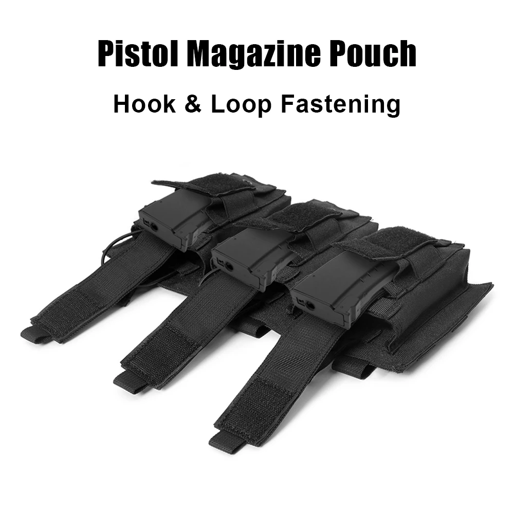 Bolsa Triple Mag Molle, soporte Triple Harger, bolsillo táctico suave, bolsas mágicas con tapa abierta, soporte para cartuchos, bolsa táctica para caza - imagen 3